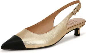 Naturalizer Womens Gazing Cap Toe Slingback Kitten Heel