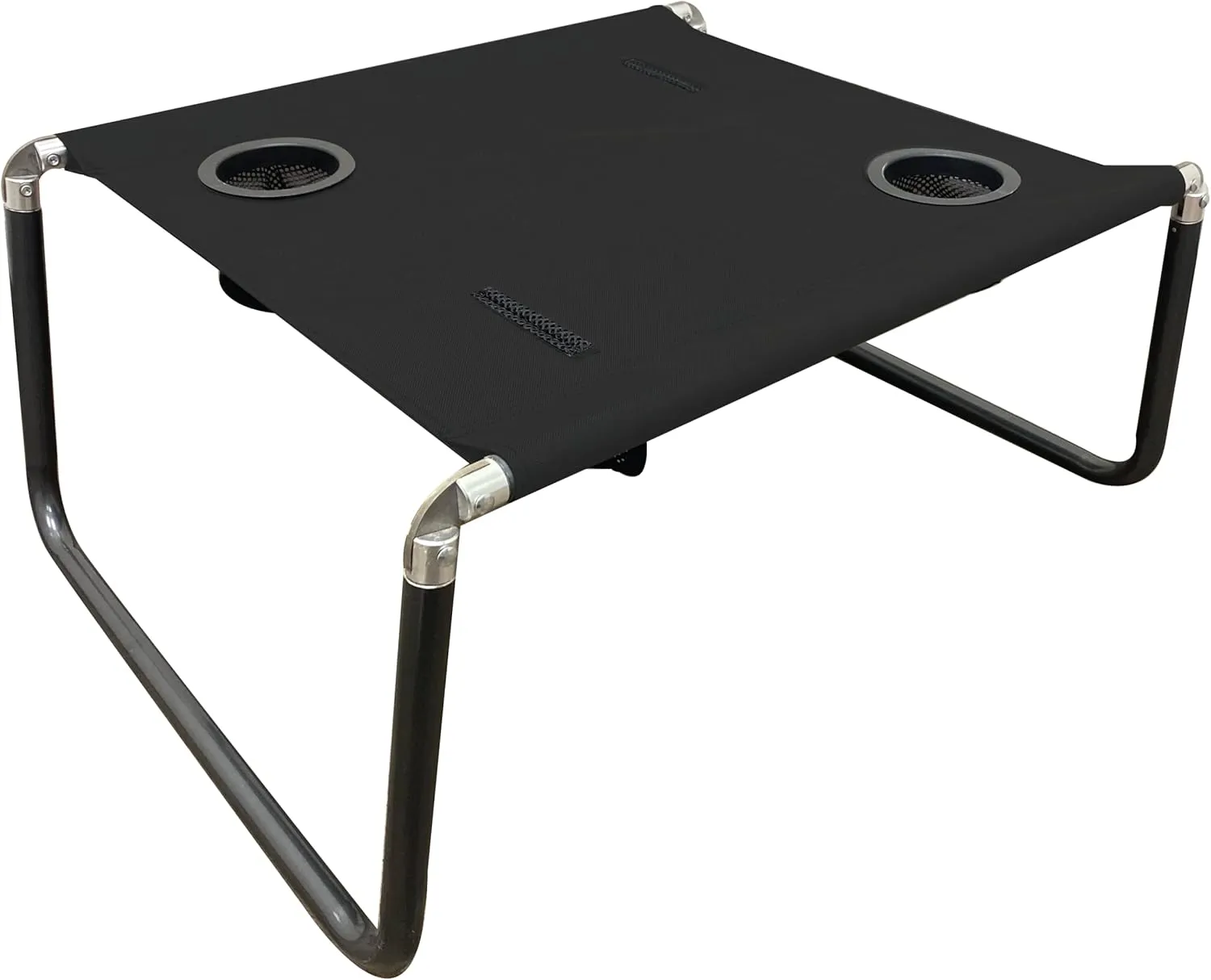 Neso Portable Beach Table with Cup Holders, Cell Phone Pockets, Lightweight for Picnics and Parks (Black)