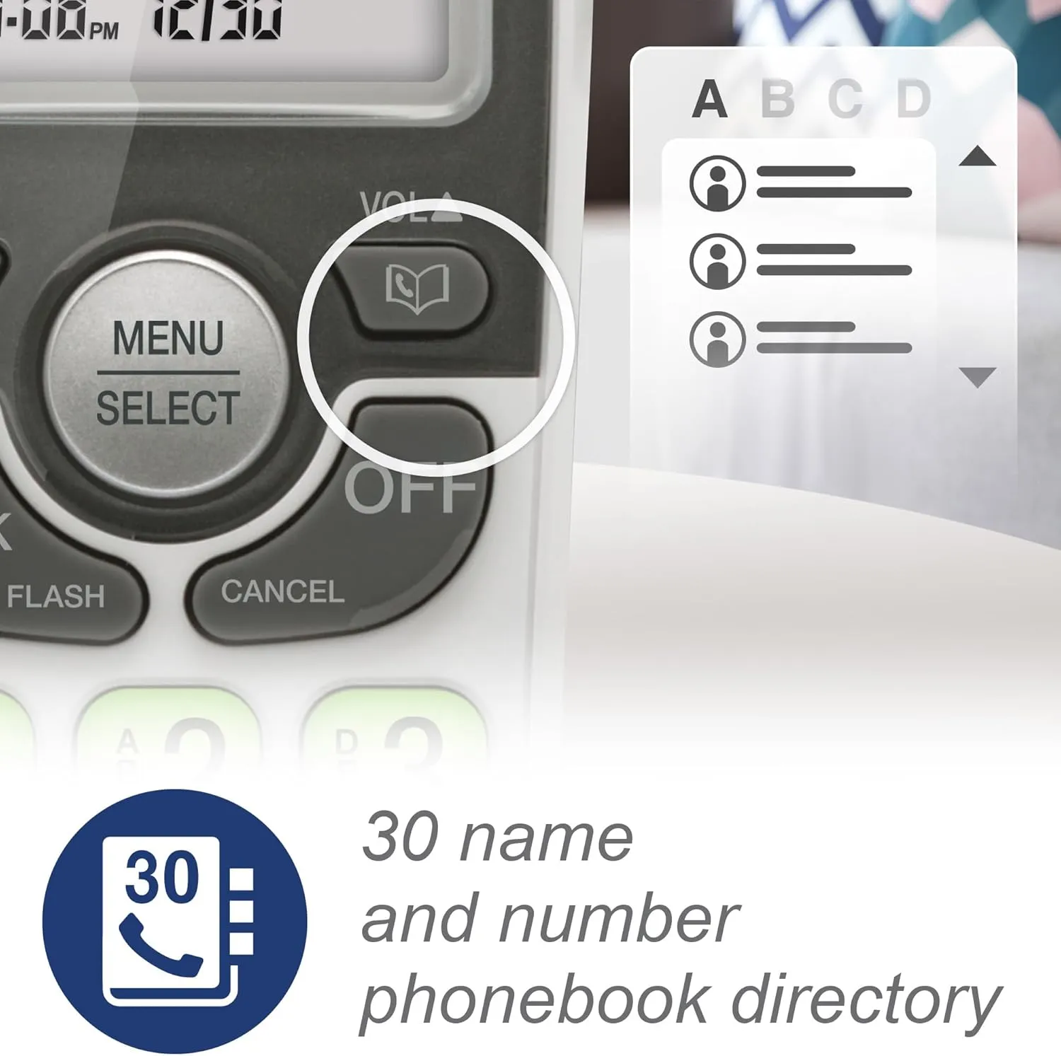 [New] VTech VG131 DECT 6.0 Cordless Phone - Bluetooth Connection, Blue-White Display, Big Buttons, Full Duplex Speakerphone, Caller ID,Easy Wall Mount, 1000ft Range (White/Grey)
