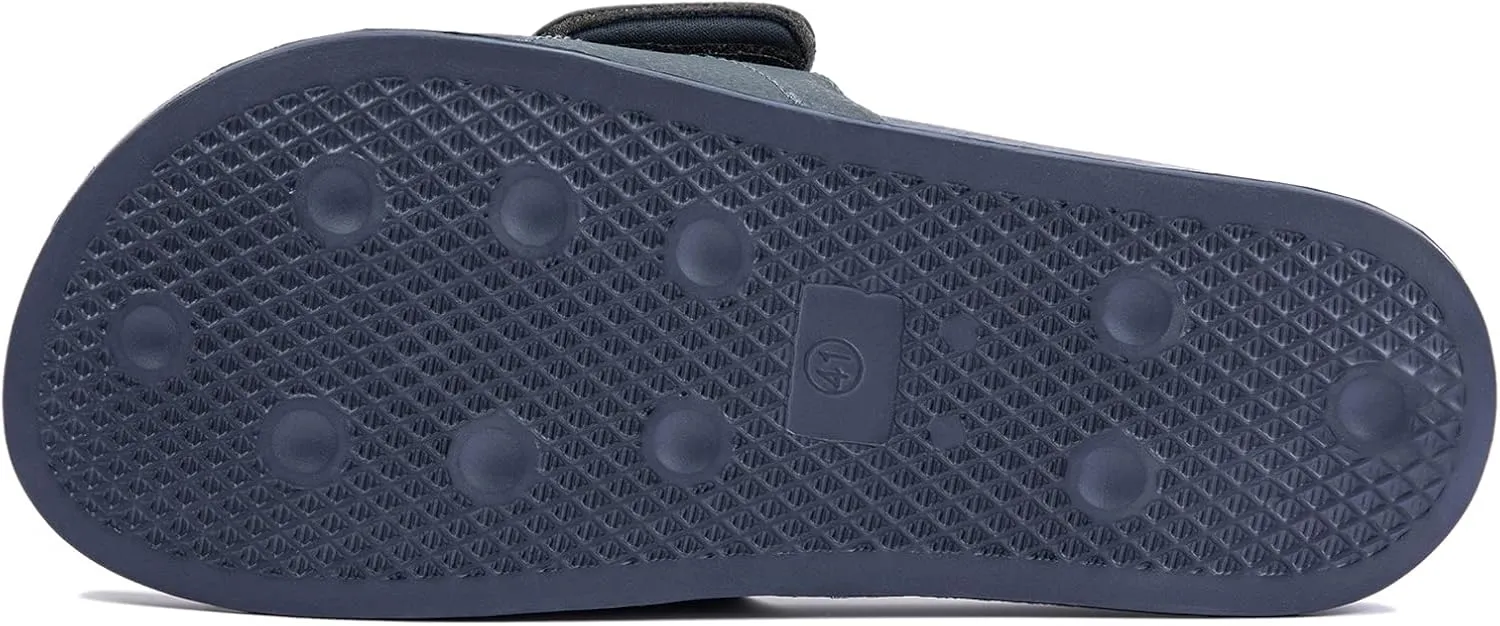 NewDenBer Men's Comfort Slide Sandals Lightweight EVA Rubber Slip on Sandals