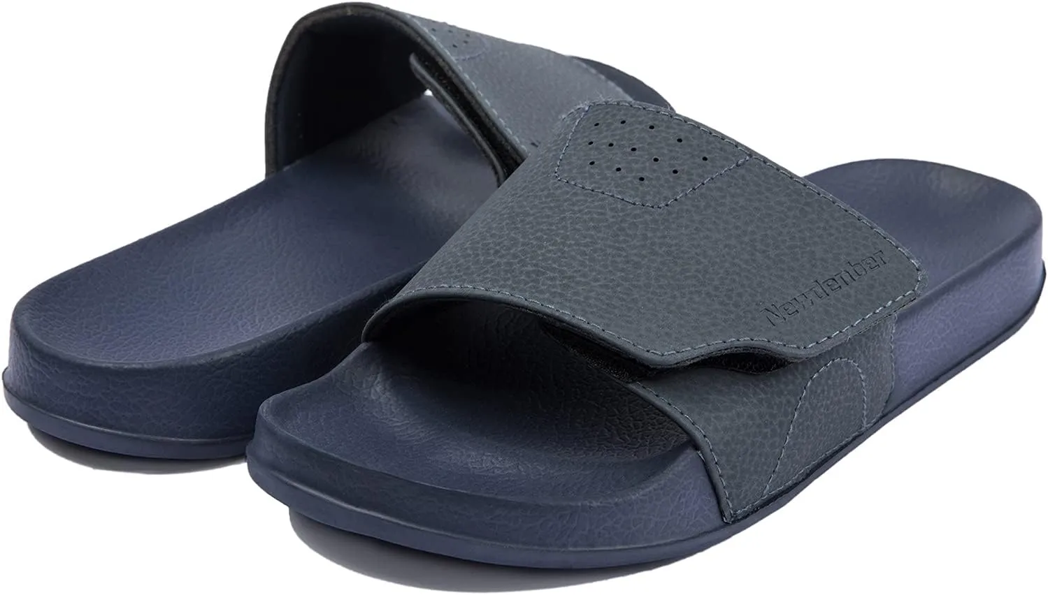 NewDenBer Men's Comfort Slide Sandals Lightweight EVA Rubber Slip on Sandals