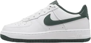 Nike Air Force 1 Big Kids' Shoes (FV5948-110, White/Oil Green/Vintage Green) Size 6.5