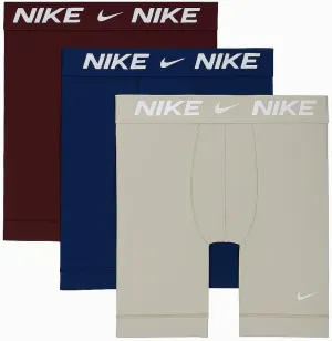 Nike Dri-FIT Essential Micro Long Boxer Briefs (3-Pack) (KE1158-032, Ash)