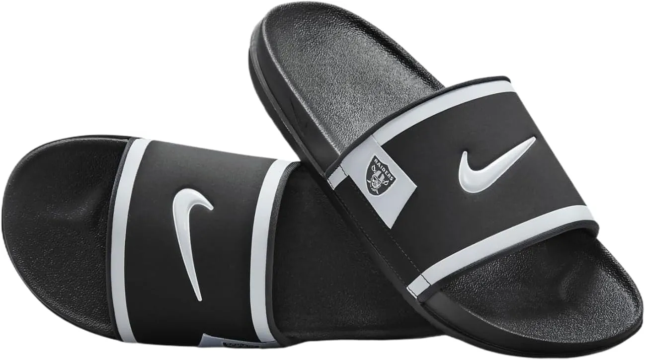 Nike Offcourt (Las Vegas Raiders) Offcourt Slides (FN4454-001, Black/Dark Smoke Grey/Field Silver)