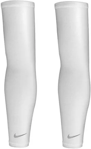 Nike Unisex's Lightweight Running Sleeve, White/Silver, Large-XLarge