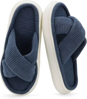 NineCiFun Platform Slippers for Women Indoor and Outdoor Women's Summer Slippers Open Toe Slide House Bedroom Shoes