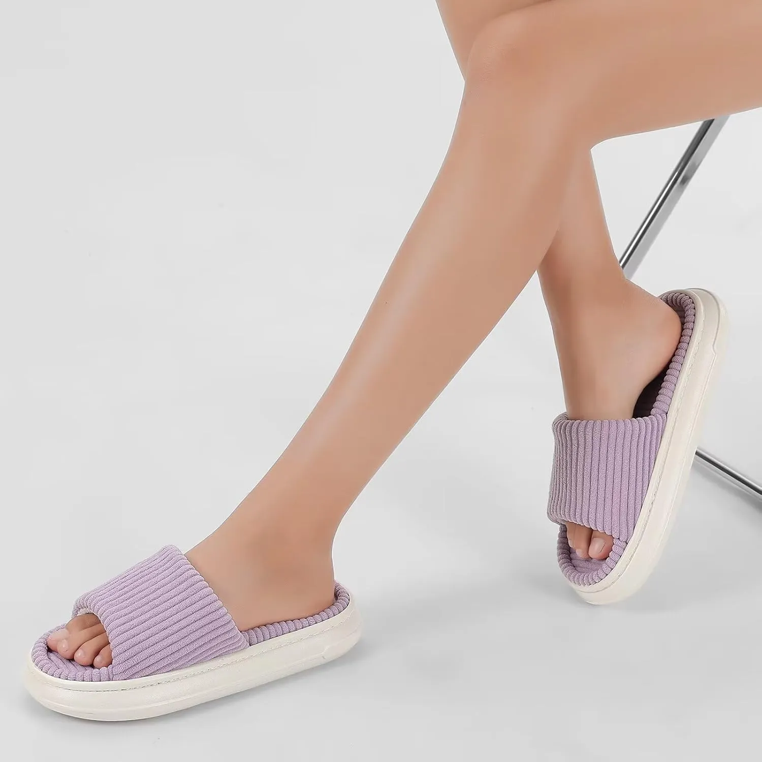 NineCiFun Unisex Summer House Slippers Indoor and Outdoor Slip-On Home Bedroom Shoes for Women and Men
