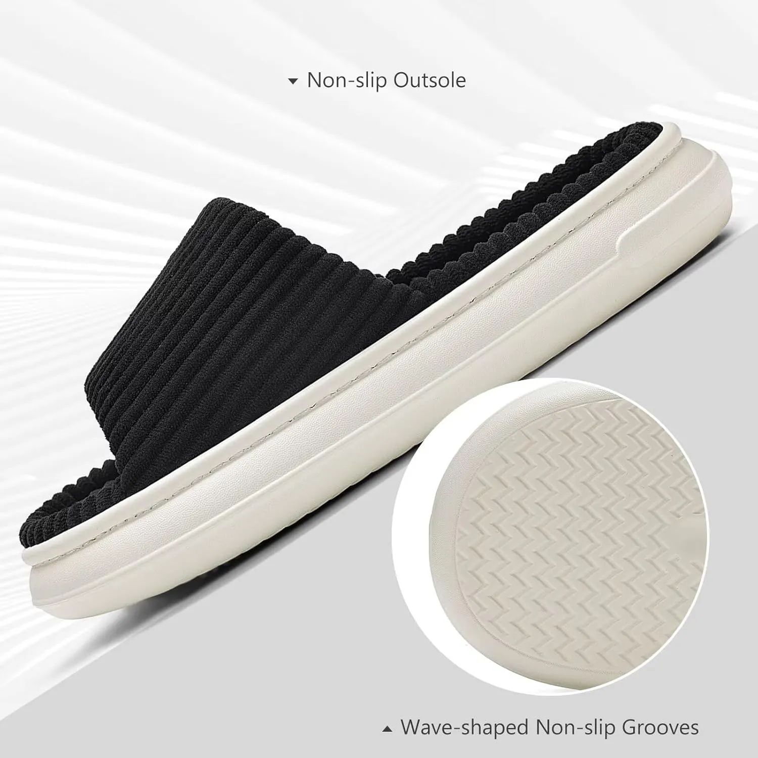 NineCiFun Unisex Summer House Slippers Indoor and Outdoor Slip-On Home Bedroom Shoes for Women and Men