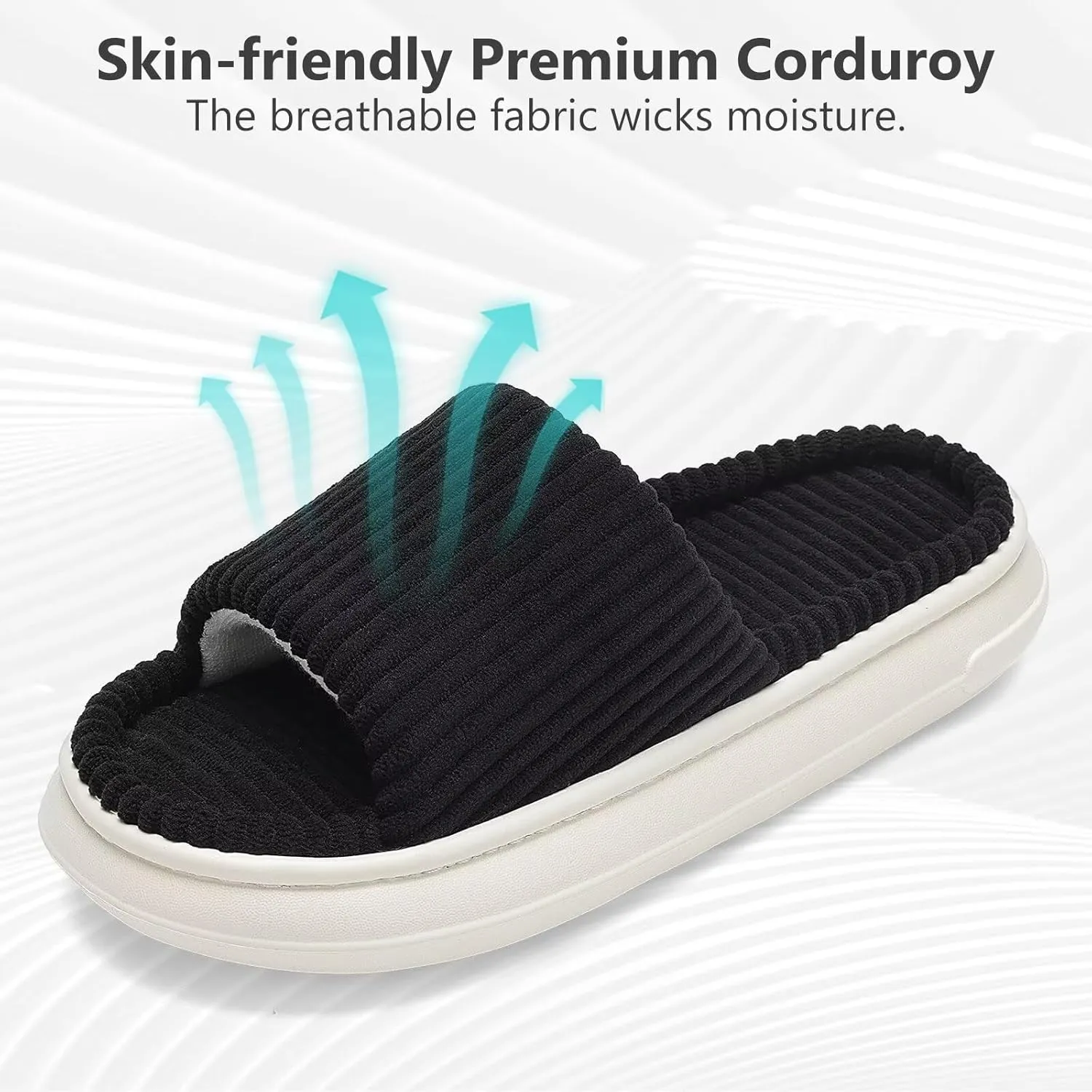 NineCiFun Unisex Summer House Slippers Indoor and Outdoor Slip-On Home Bedroom Shoes for Women and Men