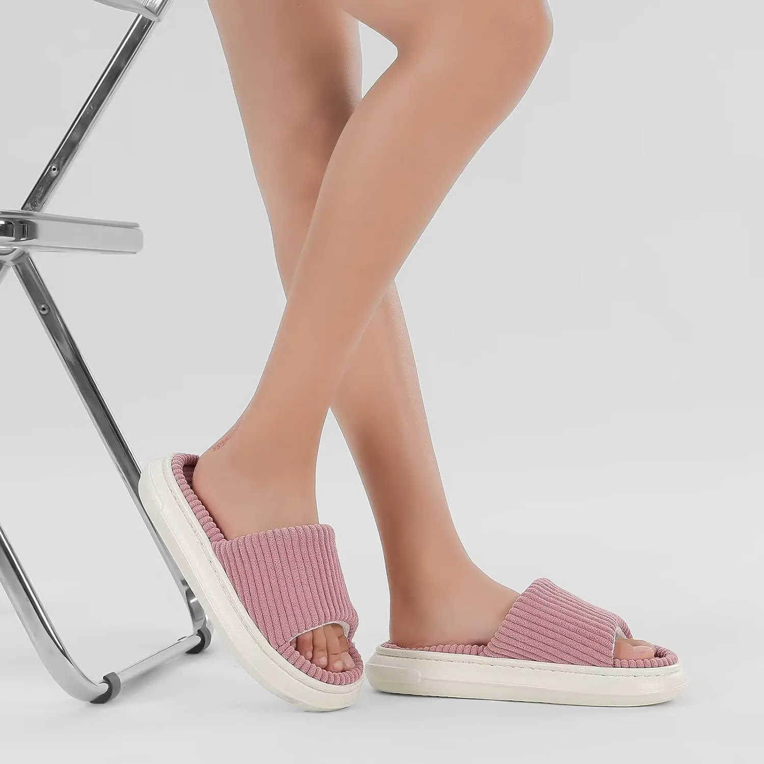 NineCiFun Unisex Summer House Slippers Indoor and Outdoor Slip-On Home Bedroom Shoes for Women and Men