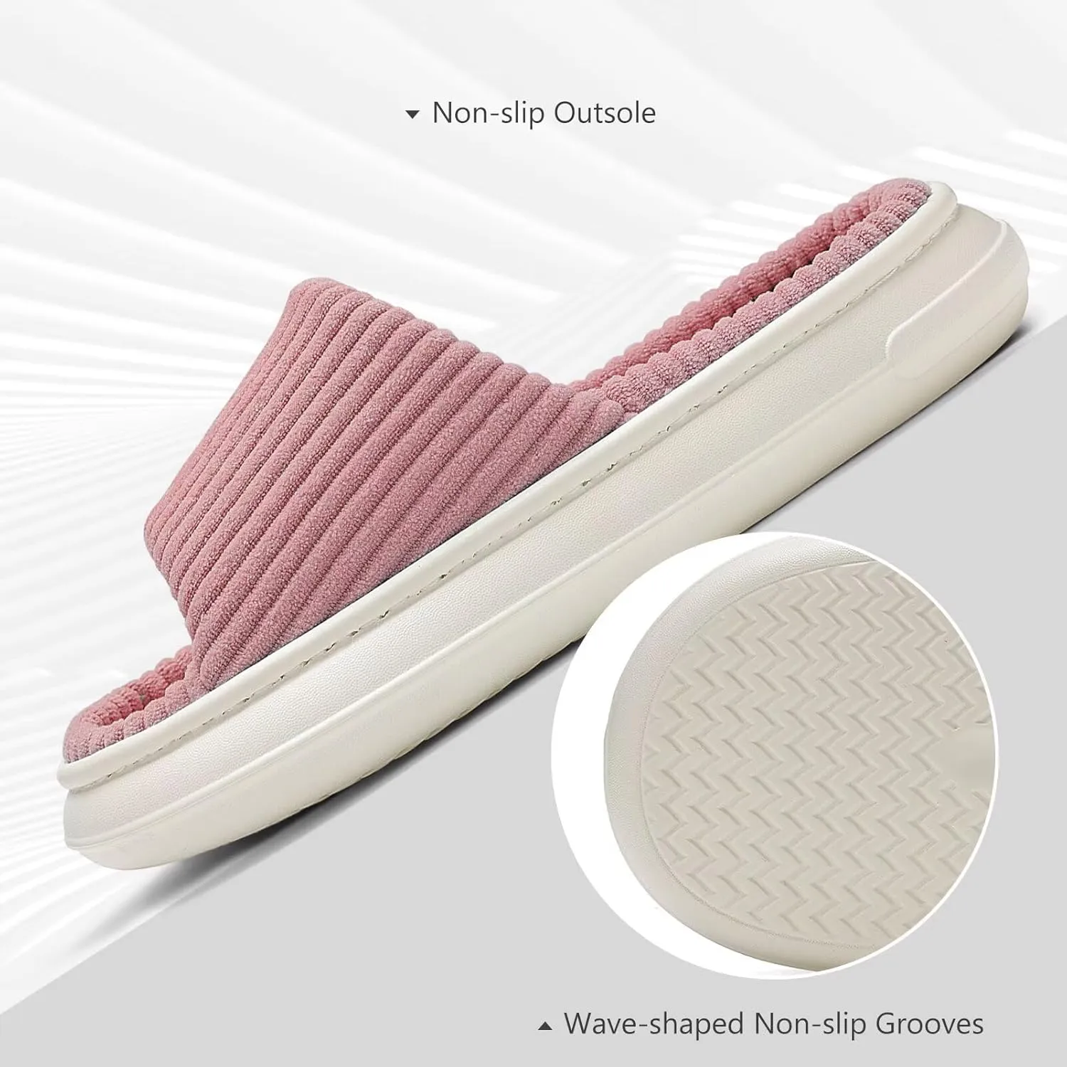 NineCiFun Unisex Summer House Slippers Indoor and Outdoor Slip-On Home Bedroom Shoes for Women and Men