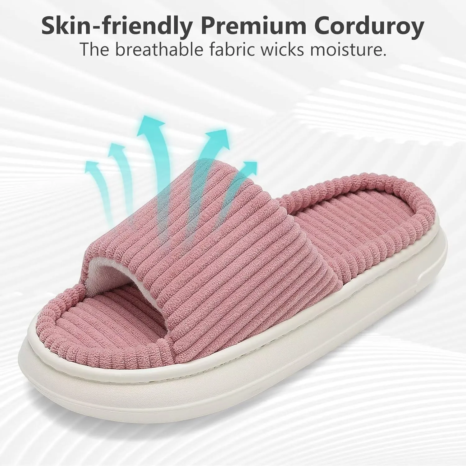NineCiFun Unisex Summer House Slippers Indoor and Outdoor Slip-On Home Bedroom Shoes for Women and Men