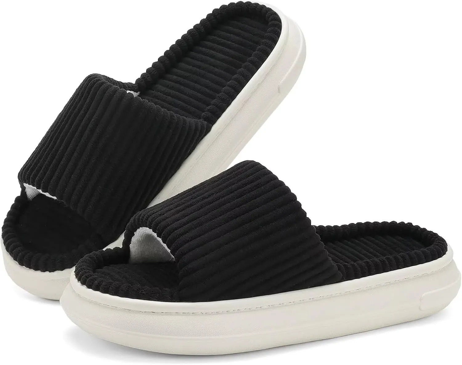 NineCiFun Unisex Summer House Slippers Indoor and Outdoor Slip-On Home Bedroom Shoes for Women and Men