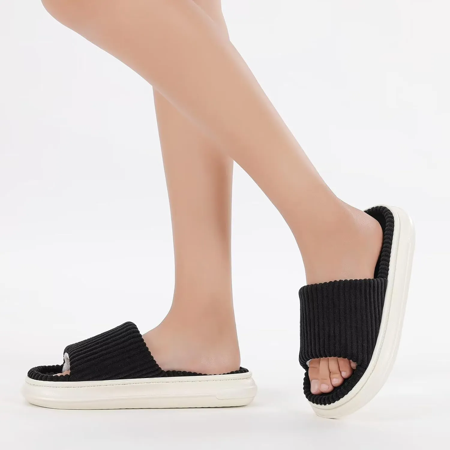 NineCiFun Unisex Summer House Slippers Indoor and Outdoor Slip-On Home Bedroom Shoes for Women and Men