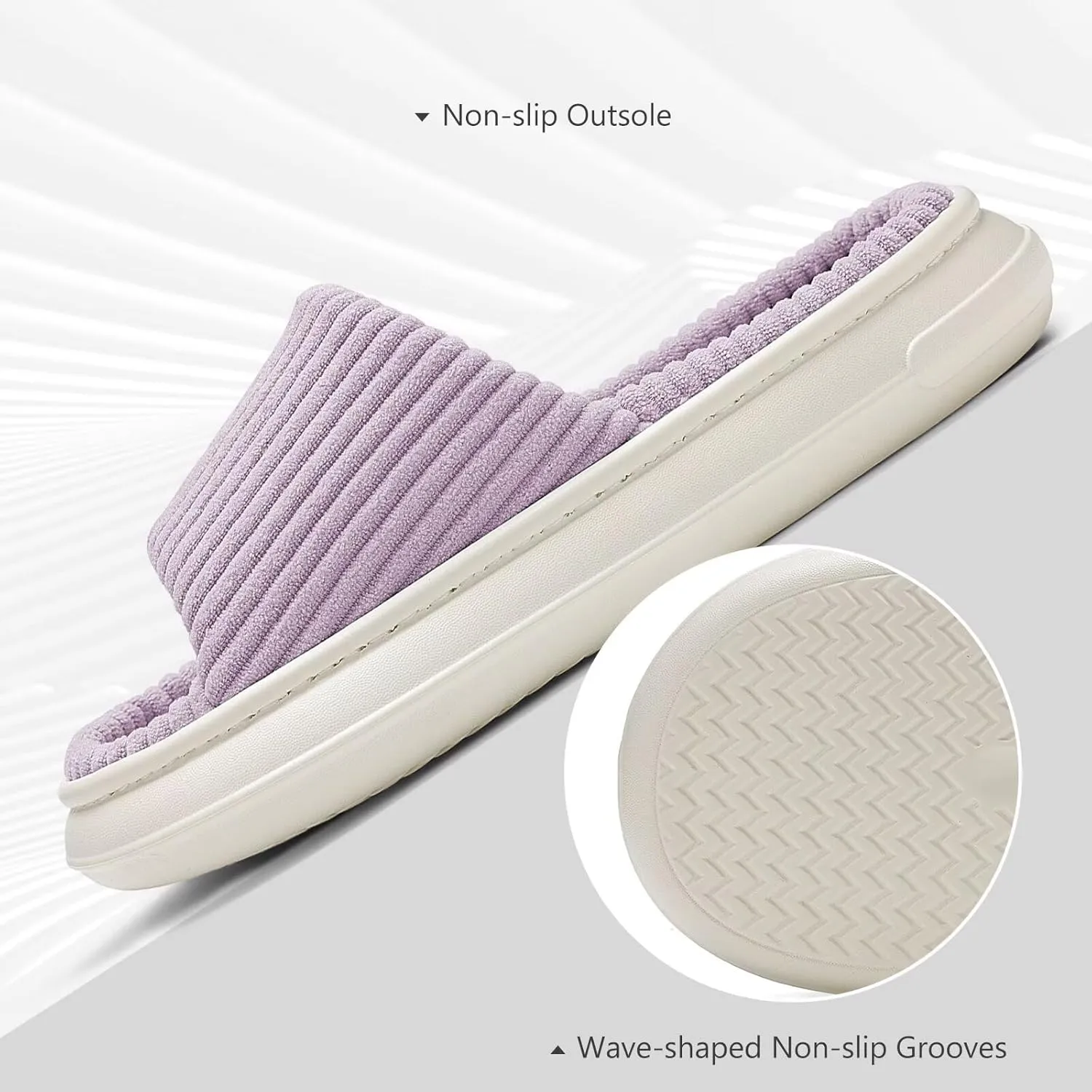 NineCiFun Unisex Summer House Slippers Indoor and Outdoor Slip-On Home Bedroom Shoes for Women and Men
