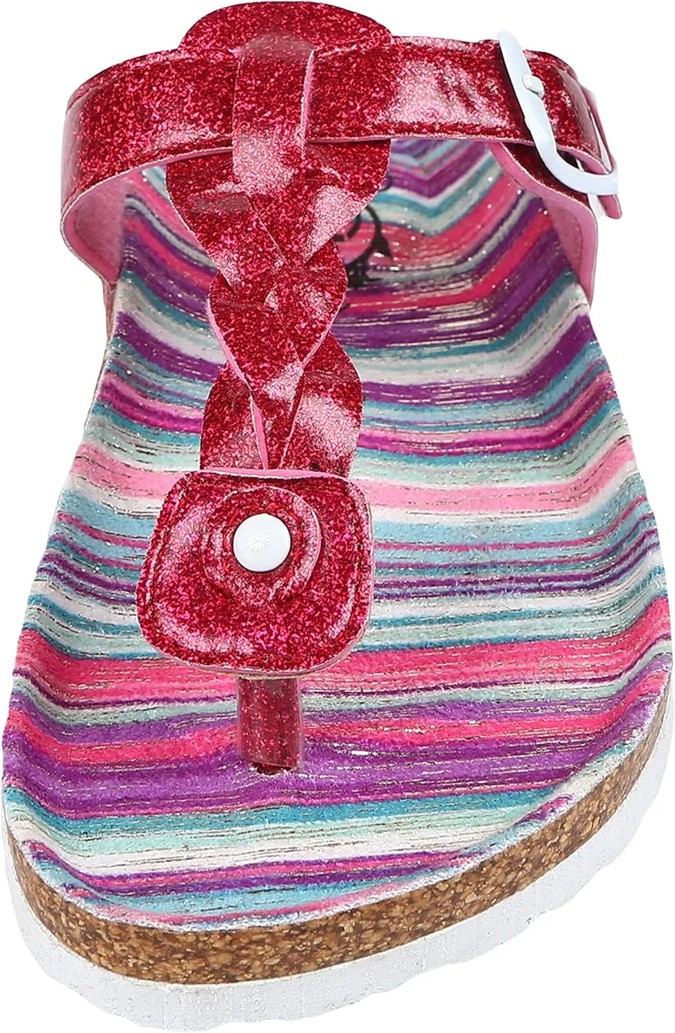 Northside Girl's Dina Open Toe Cork Sandal Slide
