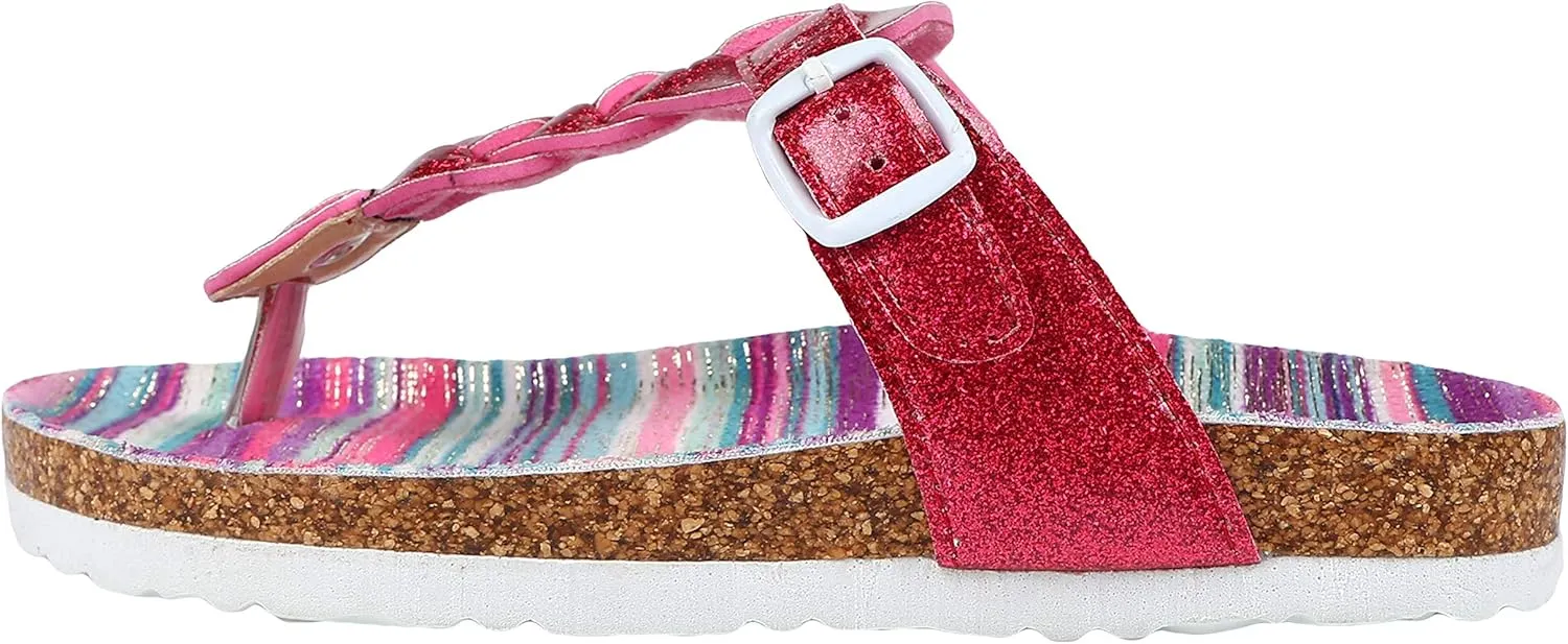 Northside Girl's Dina Open Toe Cork Sandal Slide