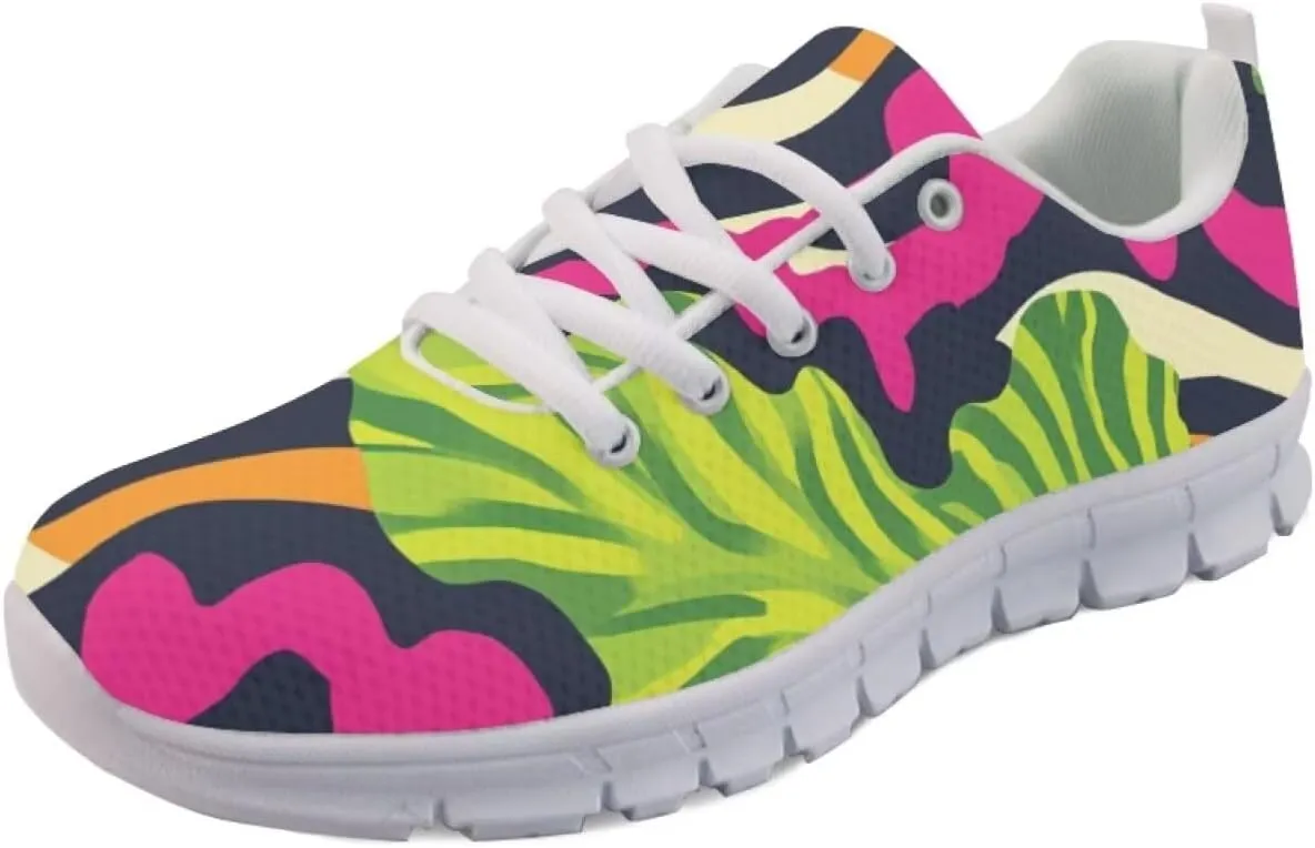 Novelty Walking Shoe Plus Size Lace Up Shoes for Women Daily Lightweight Outdoor Sneaker Soft Womens Tennis Sneakers