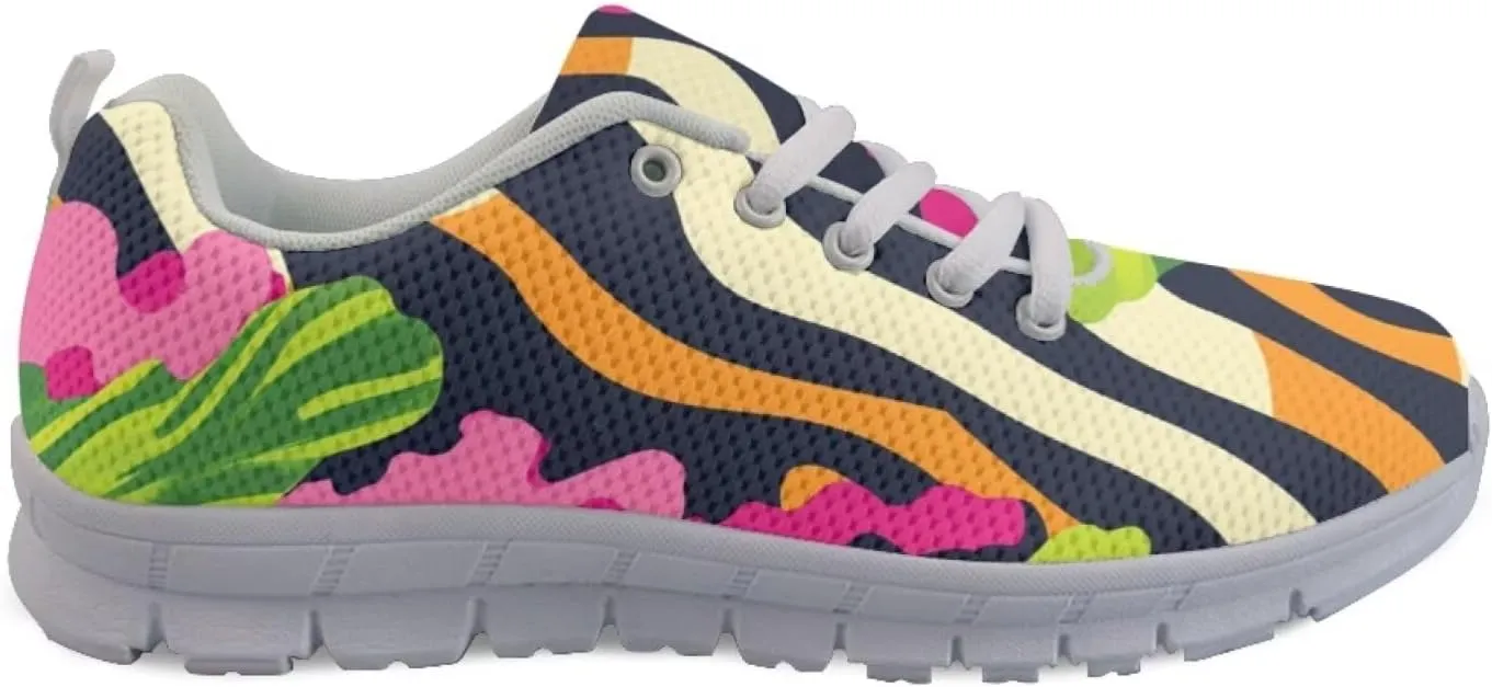 Novelty Walking Shoe Plus Size Lace Up Shoes for Women Daily Lightweight Outdoor Sneaker Soft Womens Tennis Sneakers