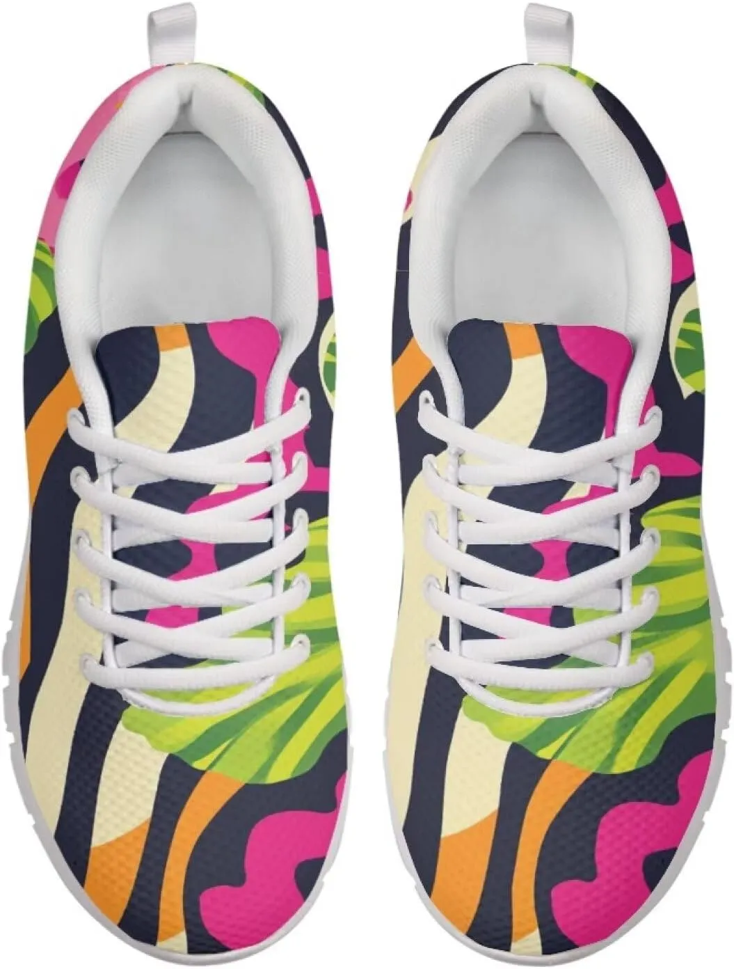 Novelty Walking Shoe Plus Size Lace Up Shoes for Women Daily Lightweight Outdoor Sneaker Soft Womens Tennis Sneakers