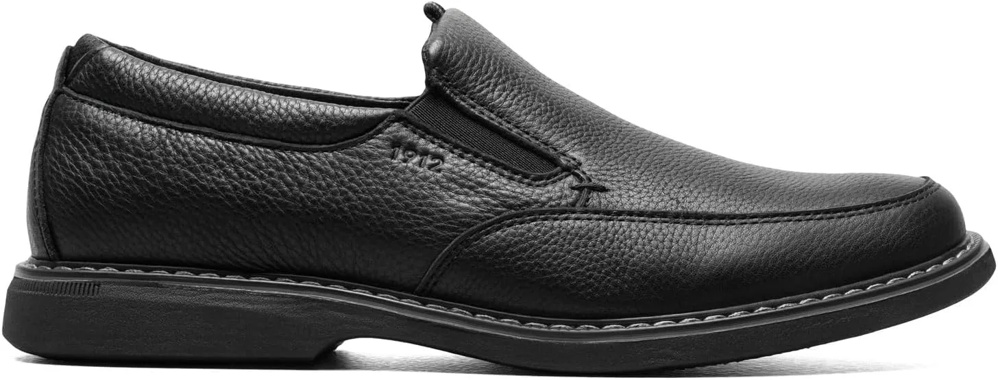 Nunn Bush Men's Otto Moccasin Toe Slip on Leather Loafer with Lightweight Sole