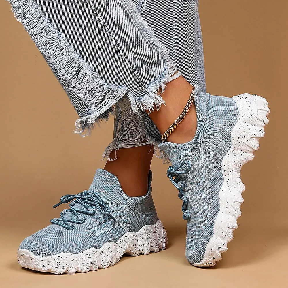 Nursebabes Sneakers, Breathable Non-Slip Lightweight Lace up Mesh Orthopedic Running Sneakers, Slip on Sneakers Women