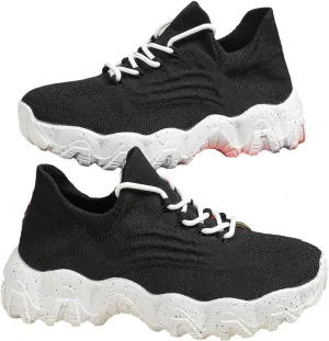 Nursebabes Sneakers, Breathable Non-Slip Lightweight Lace up Mesh Orthopedic Running Sneakers, Slip on Sneakers Women