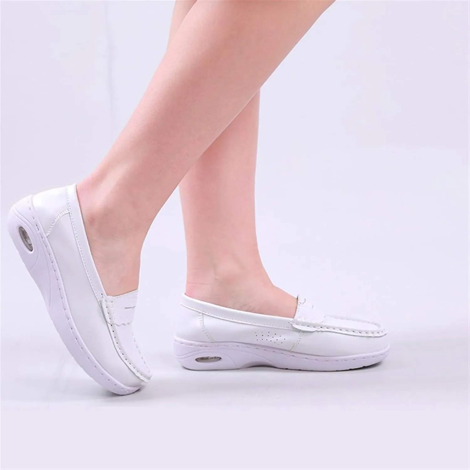Nursing Shoes Clogs Slip On Lightweight White Slip-Resistant Arch Support Nursing Healthcare Comfortable Work Shoes C-5909