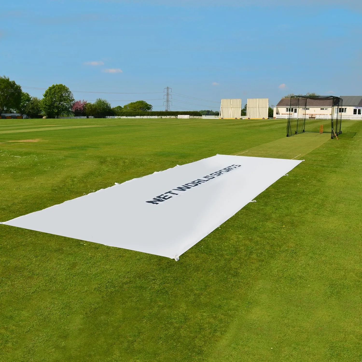 NWS Semi Translucent Flat Sheet Cricket Covers | 250GSM PVC Wicket Covers [5 Sizes]
