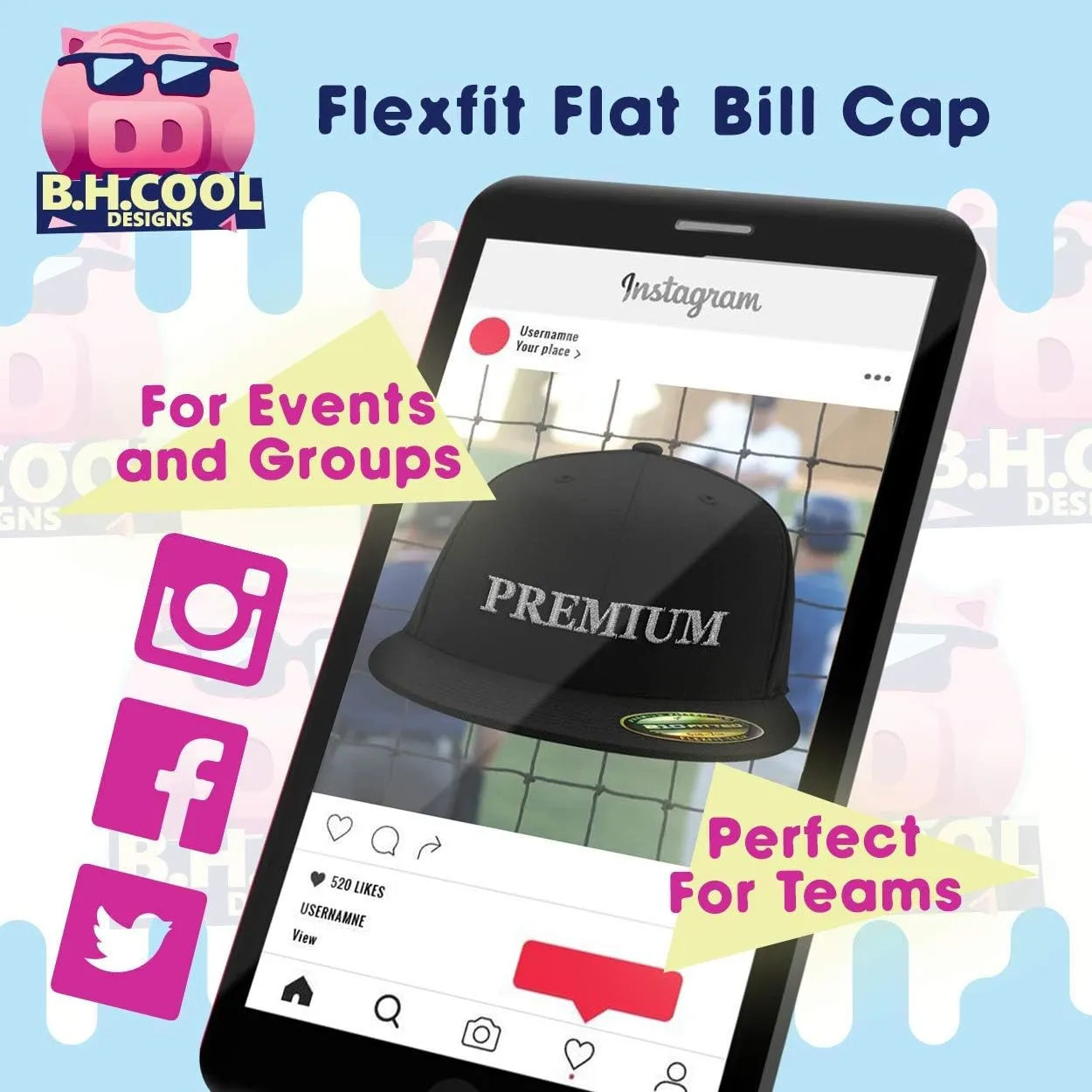 of Course I'm Right! I'm A Lemonds! - Flexfit 6210 Structured Flat Bill Fitted Hat | Baseball Cap for Men and Women