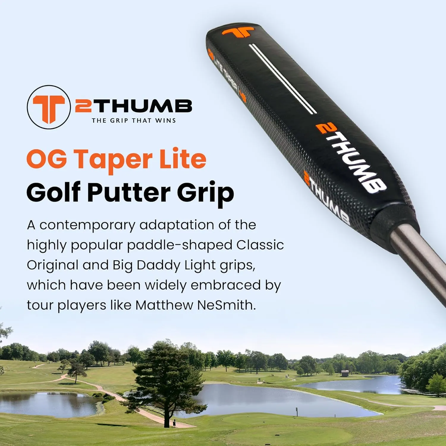 OG Taper & Non-Taper Lite 43 Golf Putter Grip | Professional Golf Grips with Soft & Flat Surface Texture Control | Lightweight and Comfortable Grip Handling Golf Club Grips