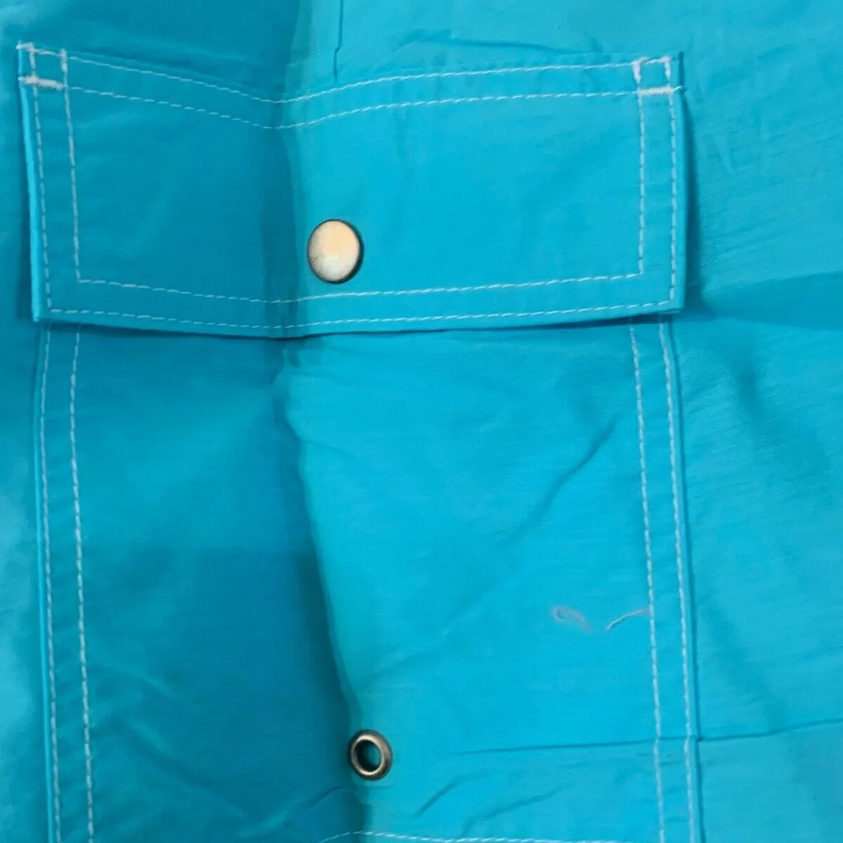 Old Navy Board Shorts Size XXL Tall 7" Above The Knee Swim Pockets Aqua Blue NWT