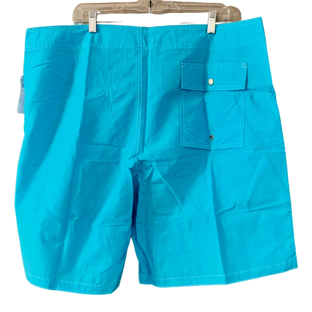 Old Navy Board Shorts Size XXL Tall 7" Above The Knee Swim Pockets Aqua Blue NWT