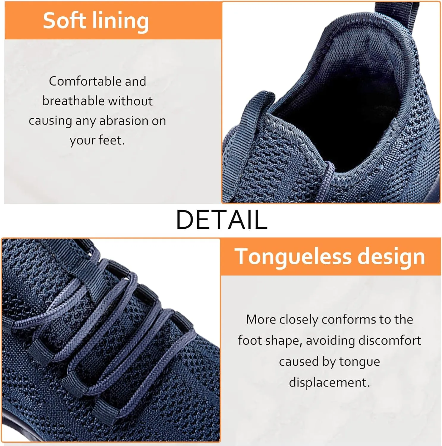 Oltyutc Mens Gym Running Shoes Slip-On Tennis Shoes Non Slip Breathable Workout Sneakers for Walking Jogging