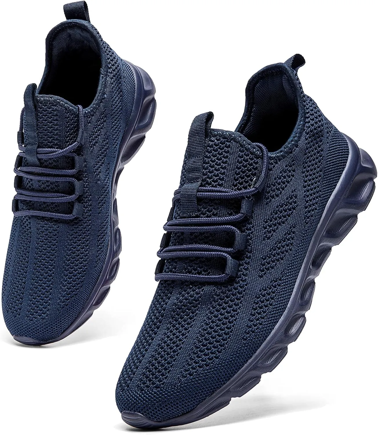Oltyutc Mens Gym Running Shoes Slip-On Tennis Shoes Non Slip Breathable Workout Sneakers for Walking Jogging