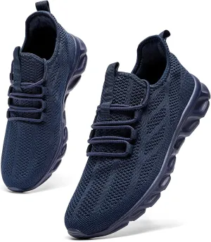 Oltyutc Mens Gym Running Shoes Slip-On Tennis Shoes Non Slip Breathable Workout Sneakers for Walking Jogging