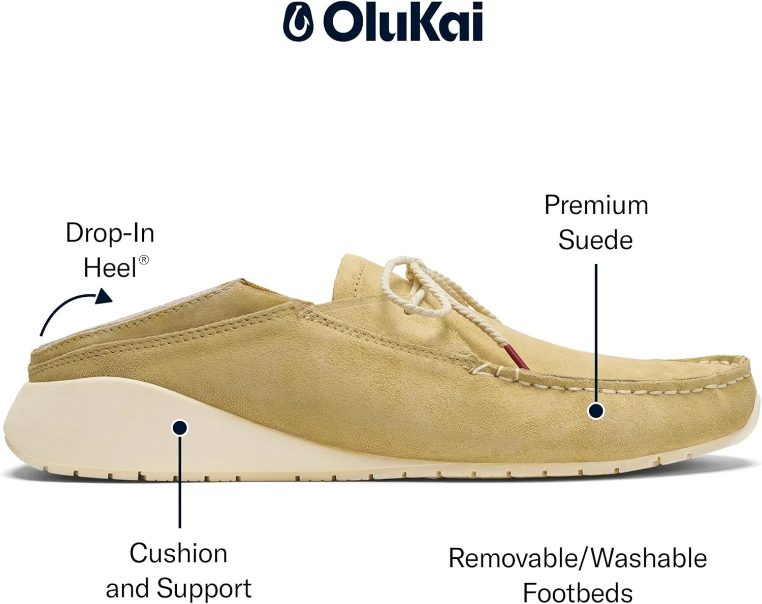 OLUKAI Ka'a Driver Men's Loafers, Italian Suede Shoes, Premium Material & Contemporary Look, Comfortable Fit & All-Day Support