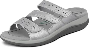 Orthofeet Women's Orthopedic Stretchable Slide Sahara Sandals