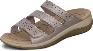 Orthofeet Women's Orthopedic Stretchable Slide Sahara Sandals