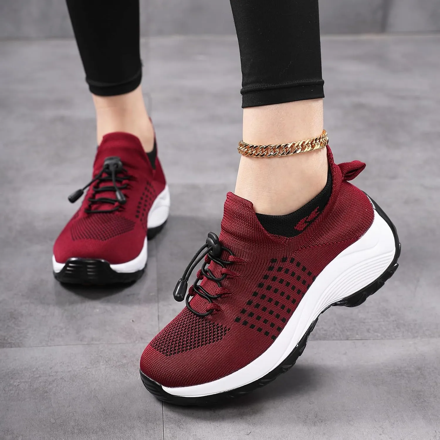 Orthopedic Sneakers for Women Men Comfort Wear Orthowear Shoes Walking Slip on Trainers Breathable Arch Support Shoes Ladies Nursing Work Mesh Shoe Running Jogging Sneaker Plantar Fasciitis Unisex