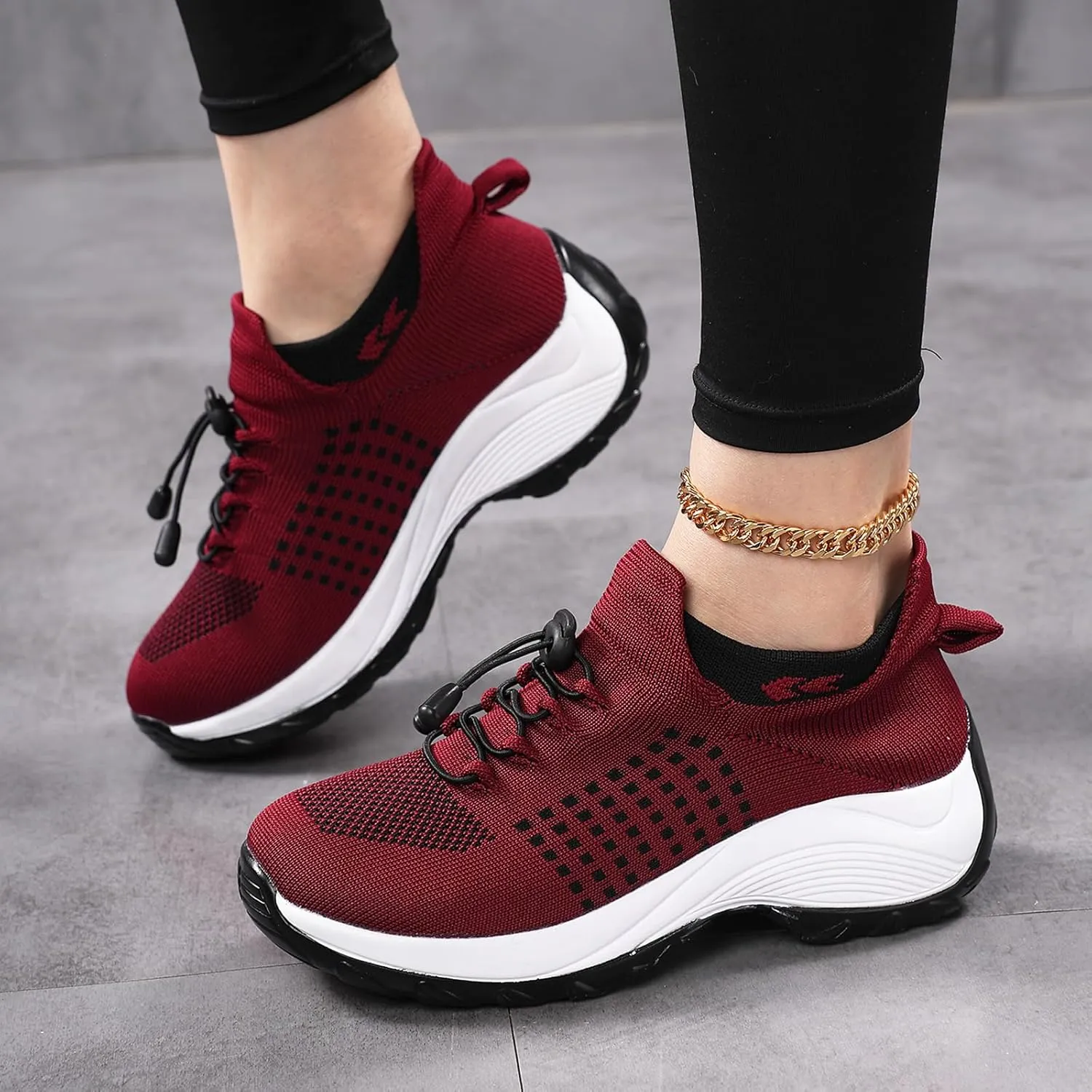 Orthopedic Sneakers for Women Men Comfort Wear Orthowear Shoes Walking Slip on Trainers Breathable Arch Support Shoes Ladies Nursing Work Mesh Shoe Running Jogging Sneaker Plantar Fasciitis Unisex