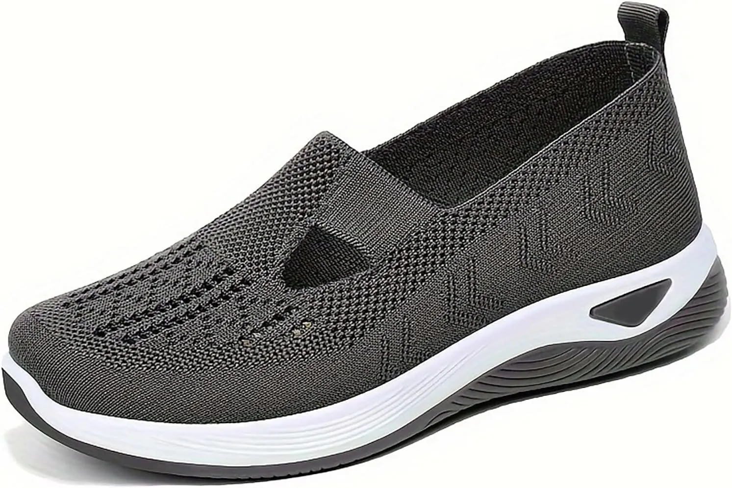 Orthowalkway Womens Shoes Orthopedic Arch Support Breathable Flying Woven Sneakers Casual Comfort Wear Slip On Sneaker