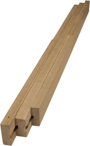 Osborne Standard Wooden Table Slide Set, 48" Standard Table Slide (Allows for 51" Opening) in Soft Maple, Dimensions: 48" L, 3" W, 3" H, Standard Table Extender for Table with 4 Legs