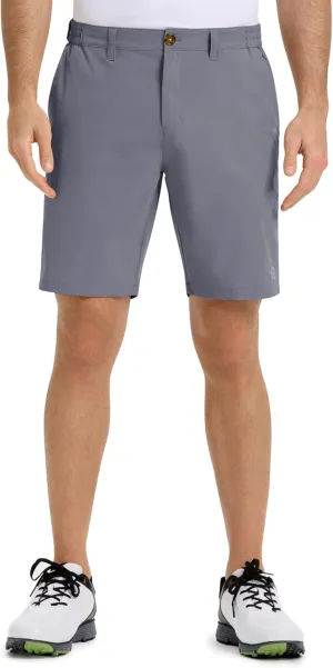 Outdoor Ventures Mens Golf Shorts 9 Inch Inseam Dry Fit Stretch UPF 50  Lightweight Quick Dry Flat Front with Pockets