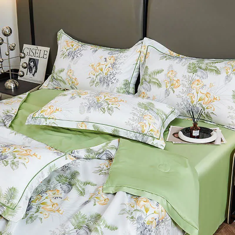 Pastoral Floral Soft Summer Quilt Bedding