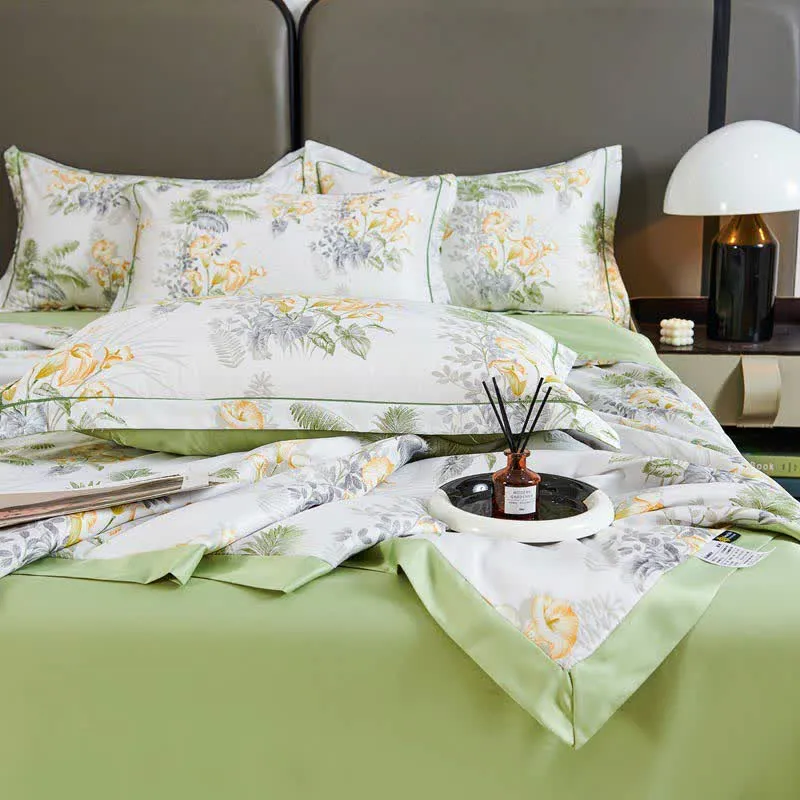 Pastoral Floral Soft Summer Quilt Bedding