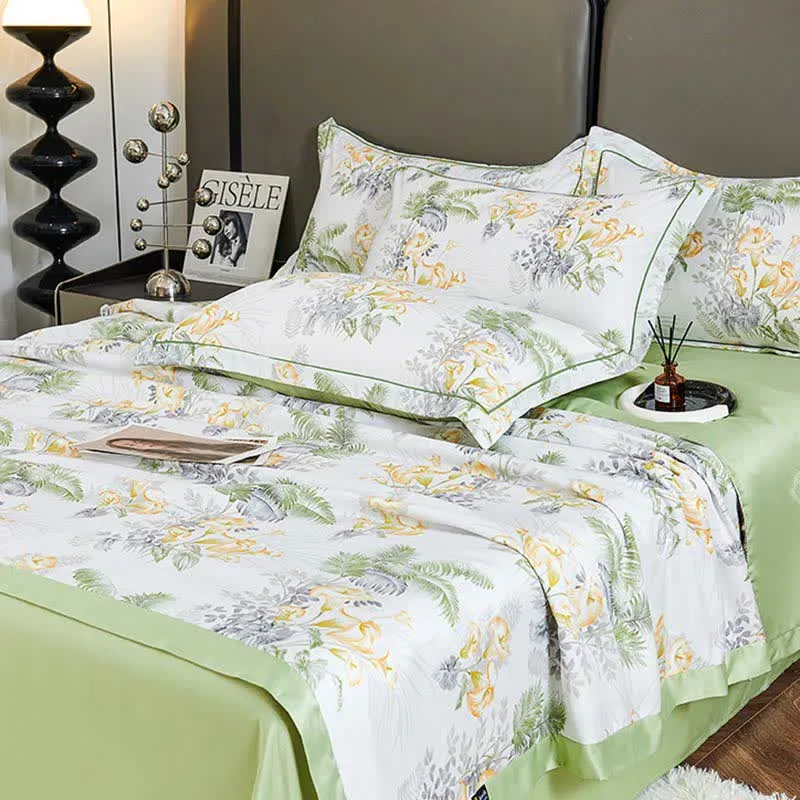 Pastoral Floral Soft Summer Quilt Bedding