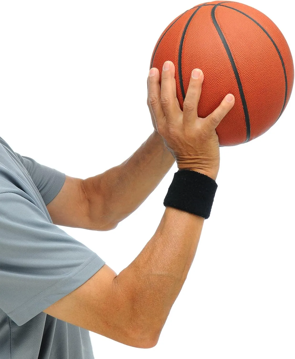 PATIKIL Sport Wristbands Cotton Terry Cloth Absorbent Sweatbands for Tennis Basketball Working Out Athletic Running