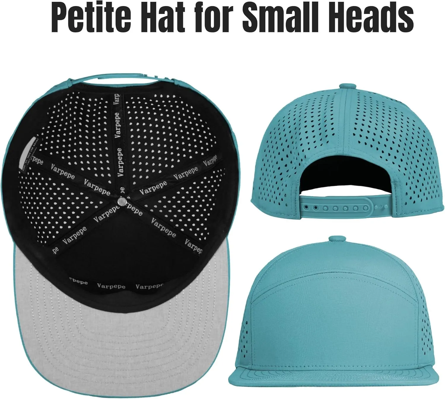 Performance Snapback Hats for Men Women,Flat Bill Cap,Golf,Running,Workout