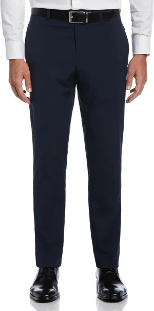 Perry Ellis Portfolio Slim Fit Men's Dress Pants, Flat Front, Stretch Fabric, Soft and Durable Slacks for Men